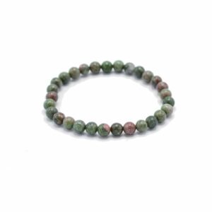 Pulsera de manifestación de piedras preciosas - Jaspe verde - Crecimiento